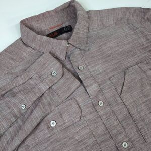 Mountain Hardwear Outpost Red Button Front Pocket Long Sleeve‎